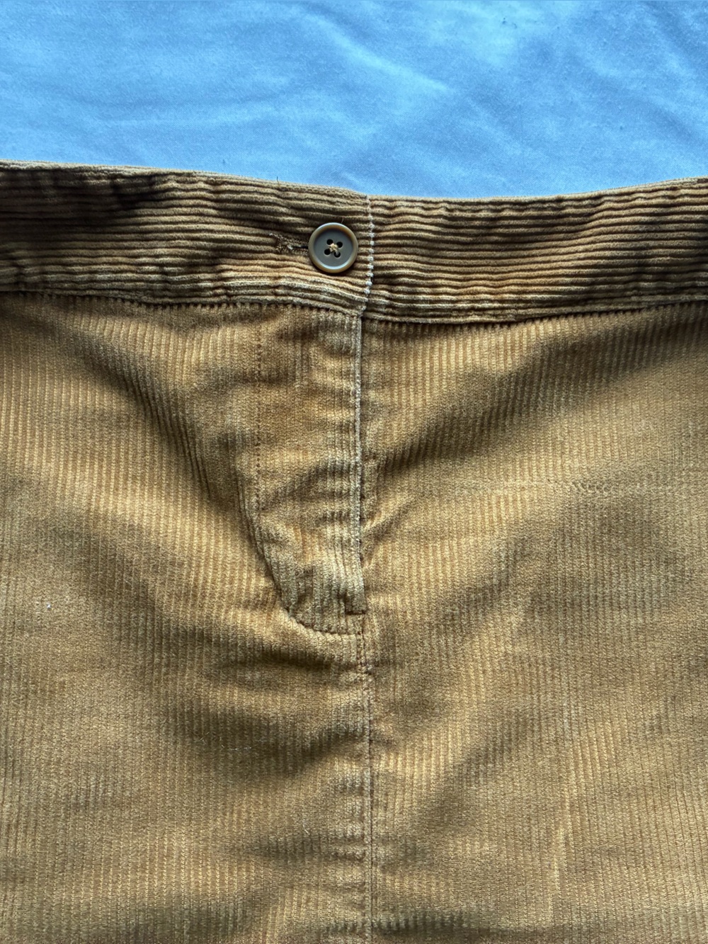 Talbots Women’s Corduroy Skirt in Camel Brown